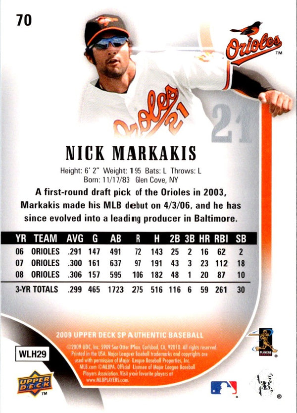 2008 Upper Deck Ultimate Collection Nick Markakis #70