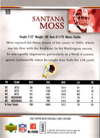 2007 Upper Deck First Edition Santana Moss #99