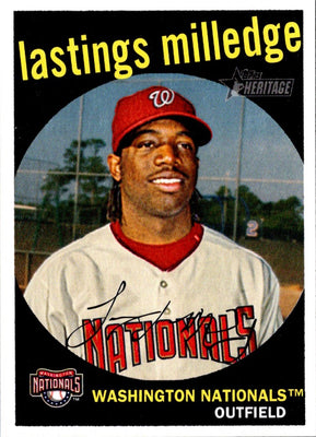 2008 Topps Heritage Lastings Milledge #241