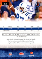 2007 Donruss Gridiron Gear Reggie Wayne #82