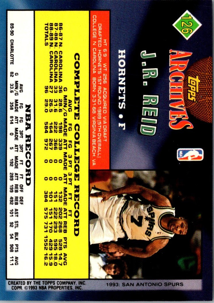 1992 Topps Archives J.R. Reid