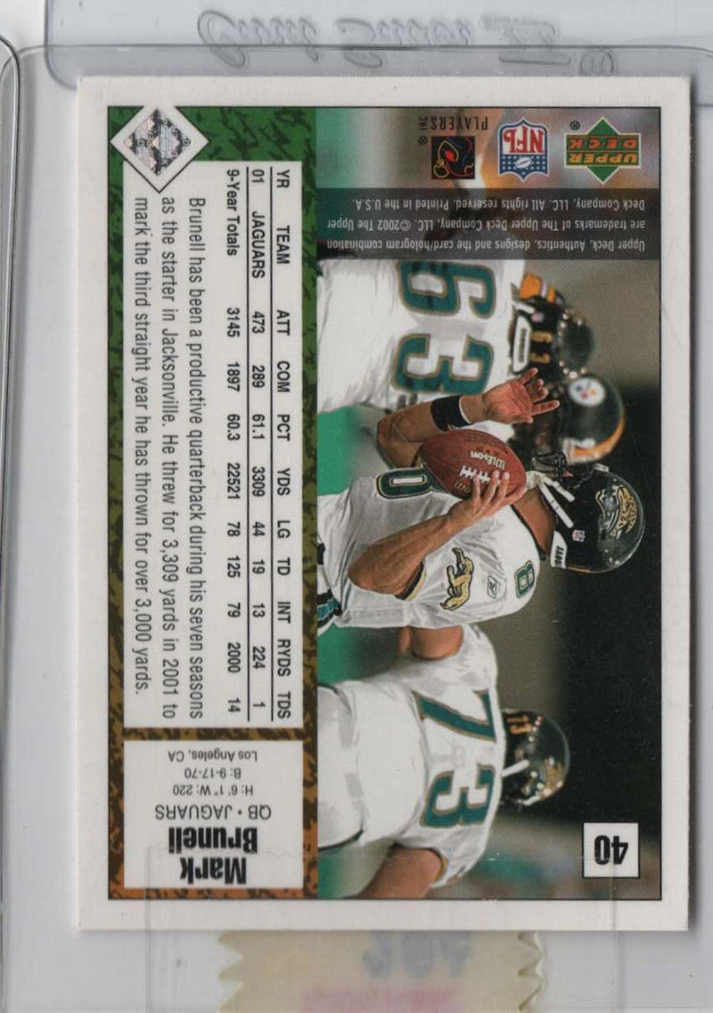 2001 Upper Deck Rookie F/X Mark Brunell