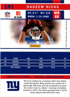 2011 Score Hakeem Nicks #191