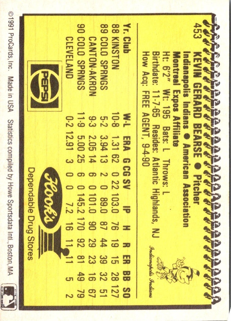 1991 ProCards Kevin Bearse