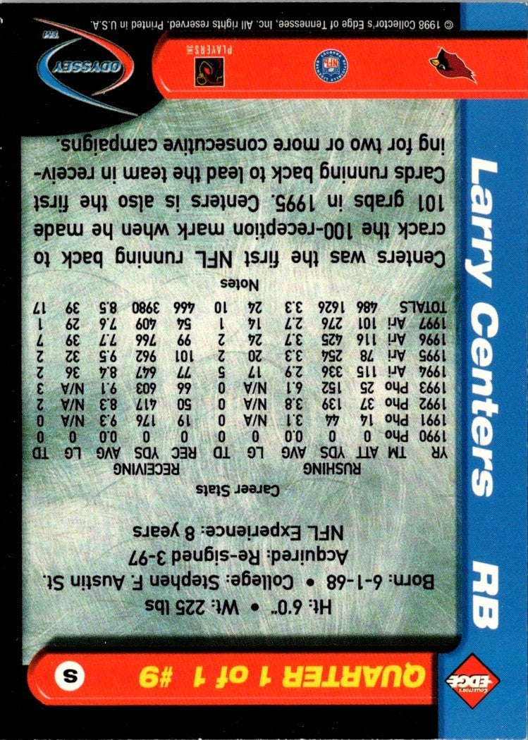 1998 Collector's Edge Advantage Larry Centers