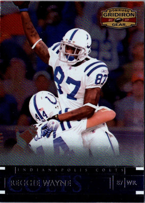 2007 Donruss Gridiron Gear Reggie Wayne #82