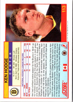 1991 Score Canadian English Ken Hodge #113