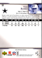 2007 Upper Deck Tony Romo #51