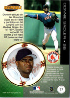 1999 Pacific Invincible Donnie Sadler #27