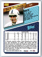 1993 Topps Jack Trudeau #498