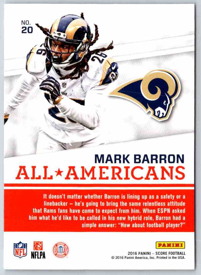 1995 Score Mark Barron