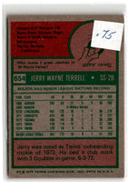 1975 Topps Jerry Terrell #654 EXMT