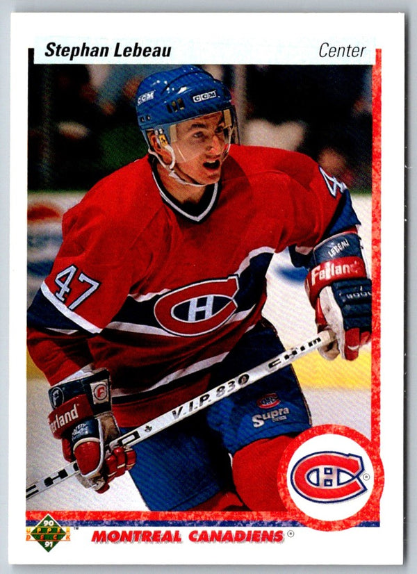 1990 Upper Deck Stephan Lebeau #51 Rookie