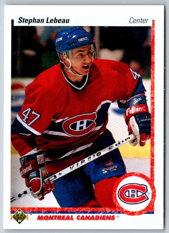 1990 Upper Deck Stephan Lebeau #51 Rookie