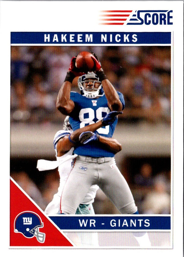 2011 Score Hakeem Nicks #191