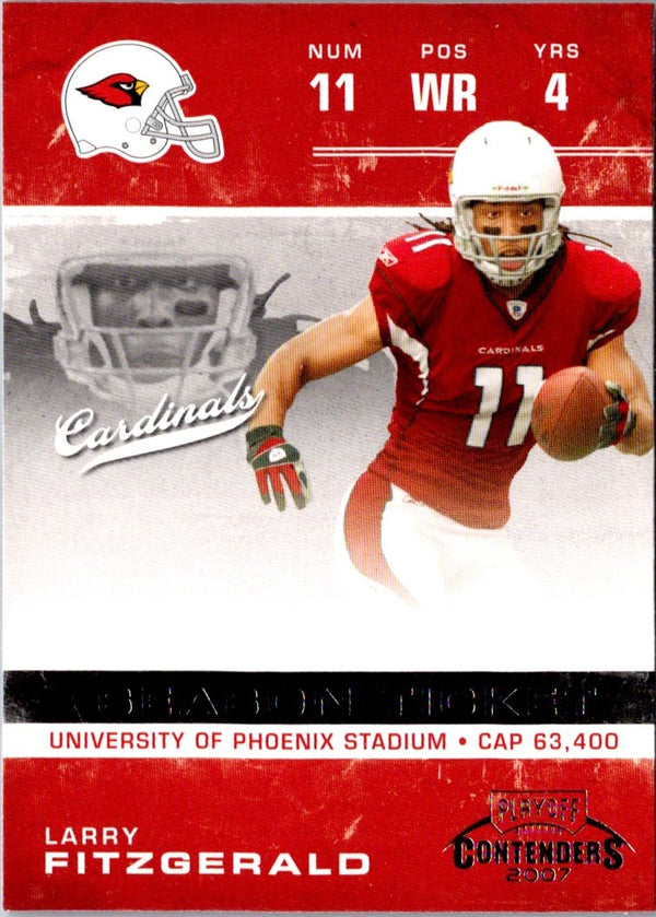 2007 Playoff Contenders Larry Fitzgerald #63