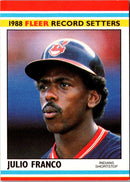 1988 Fleer Award Winners Julio Franco