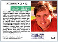 1991 Proset World League Mike Elkins #133