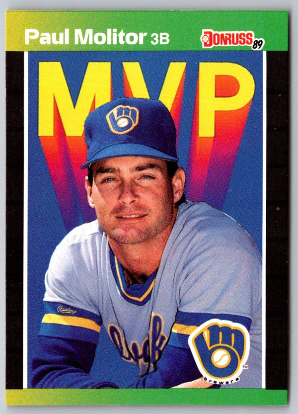 1989 Donruss Bonus MVP's Paul Molitor #BC-9B