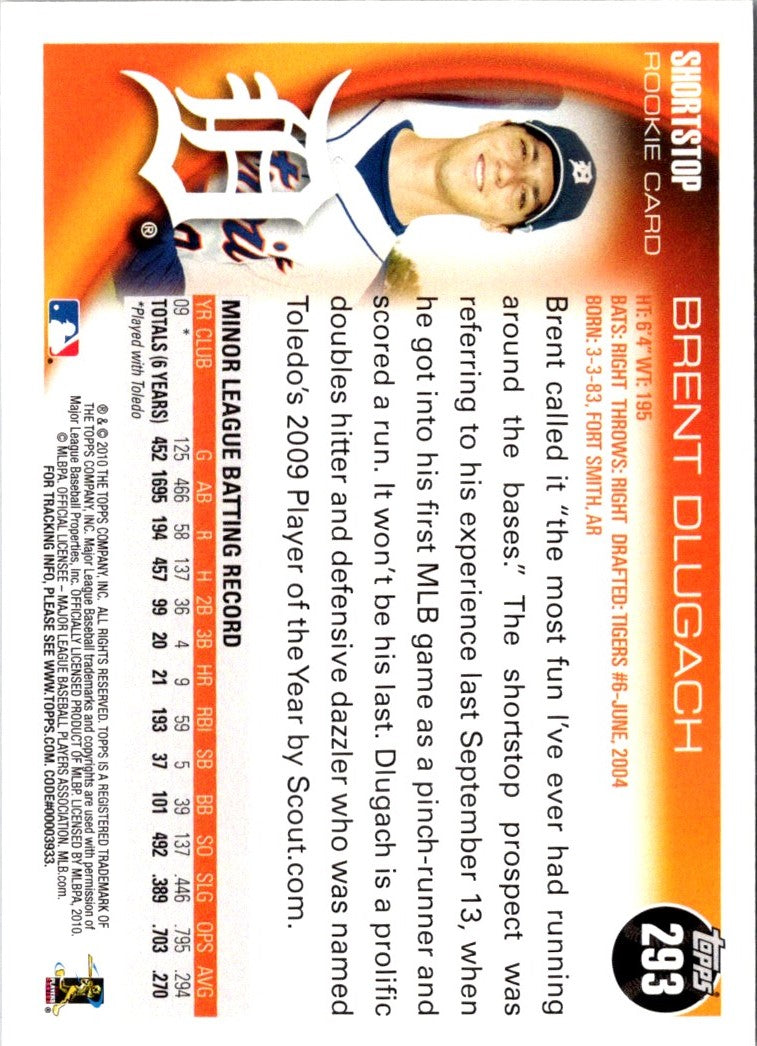 2010 Topps Brent Dlugach