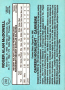 1986 Leaf Roger McDowell