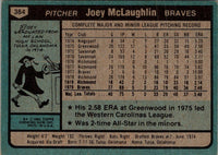 1980 Topps Joey McLaughlin #384 Rookie