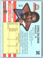 1990 Asher Candy Stars 'n Stripes Chris Doleman #61