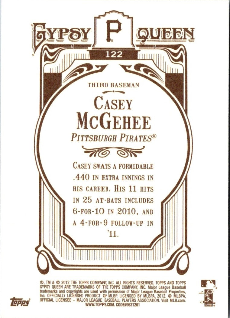 2012 Topps Gypsy Queen Casey McGehee