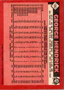1986 O-Pee-Chee George Hendrick