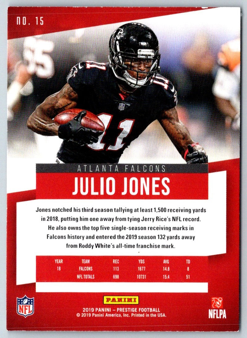 2019 Panini Prestige Xtra Points Blue Julio Jones