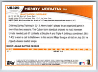 2013 Topps Update Henry Urrutia #US329 Rookie