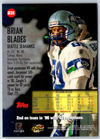 1997 Topps Stadium Club Football Brian Blades #231