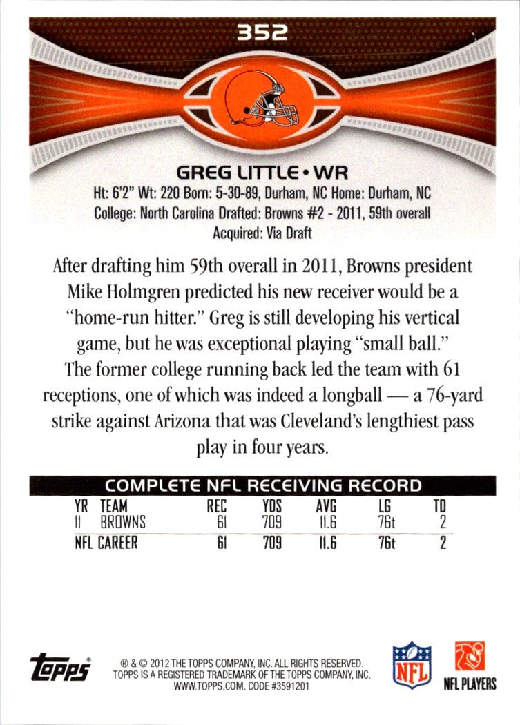 2012 Topps Greg Little