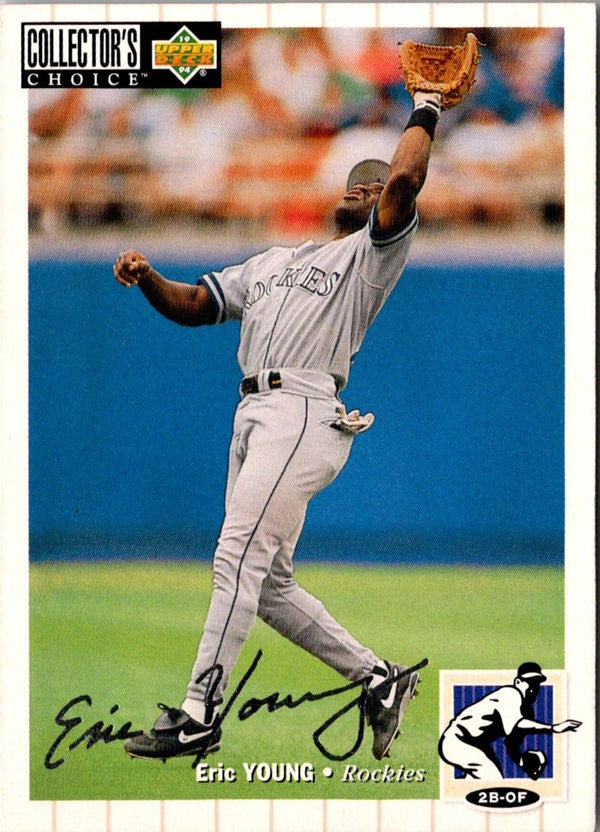 1994 Collector's Choice Silver Signature Eric Young #304
