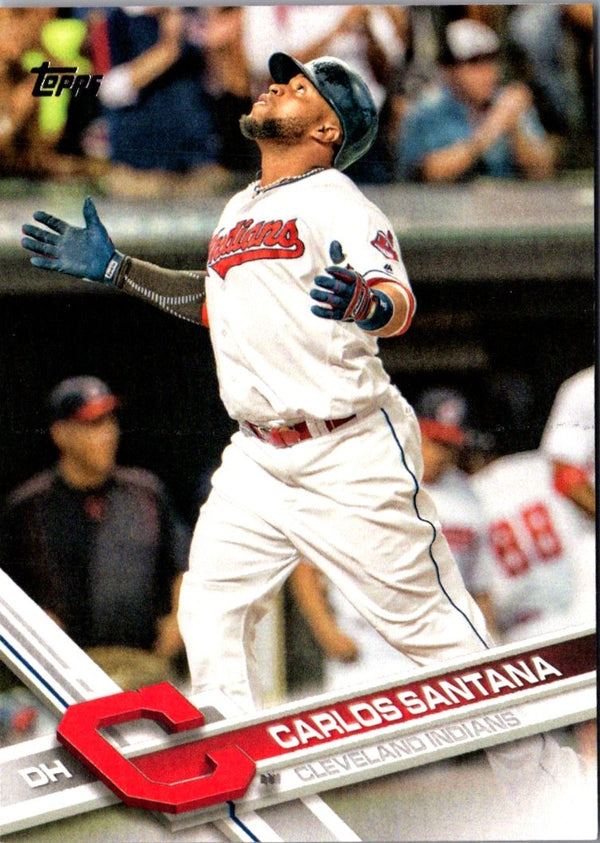 2017 Topps Carlos Santana #CLE-17