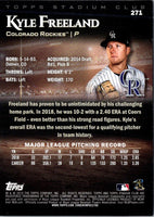 2019 Stadium Club Kyle Freeland #271