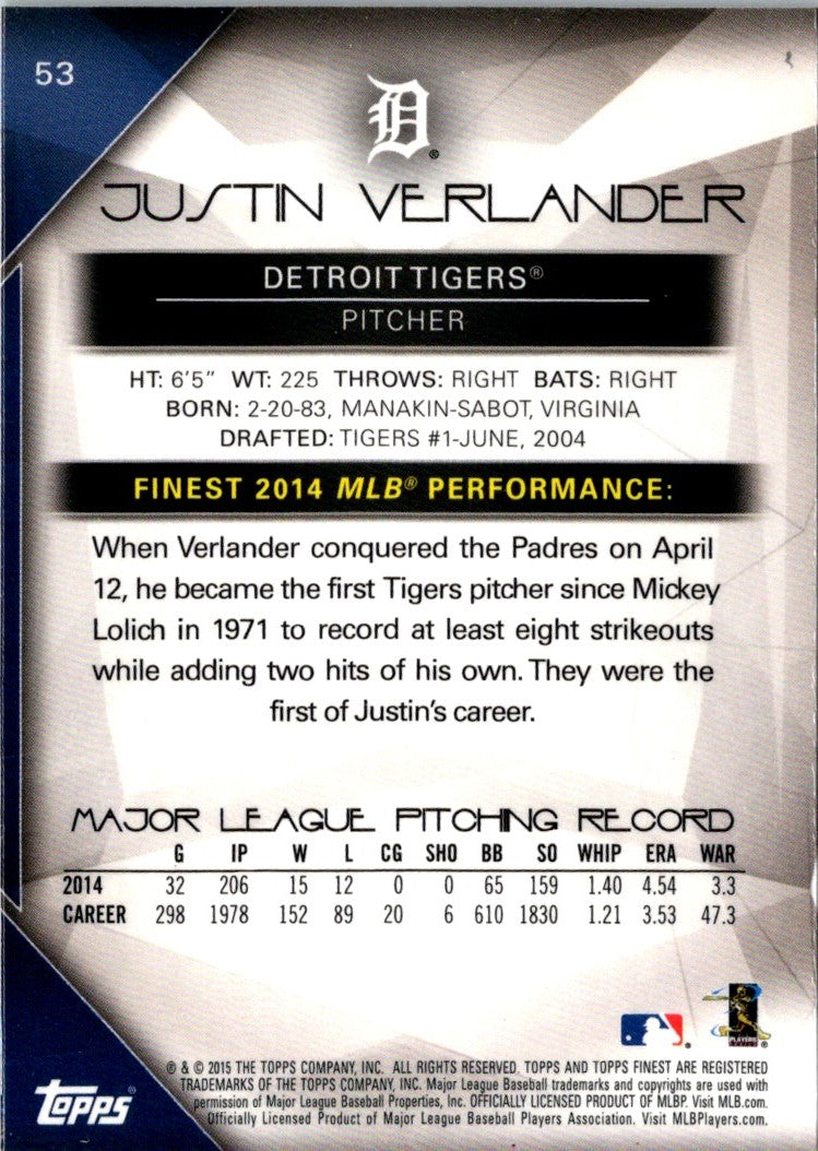 2015 Finest Justin Verlander