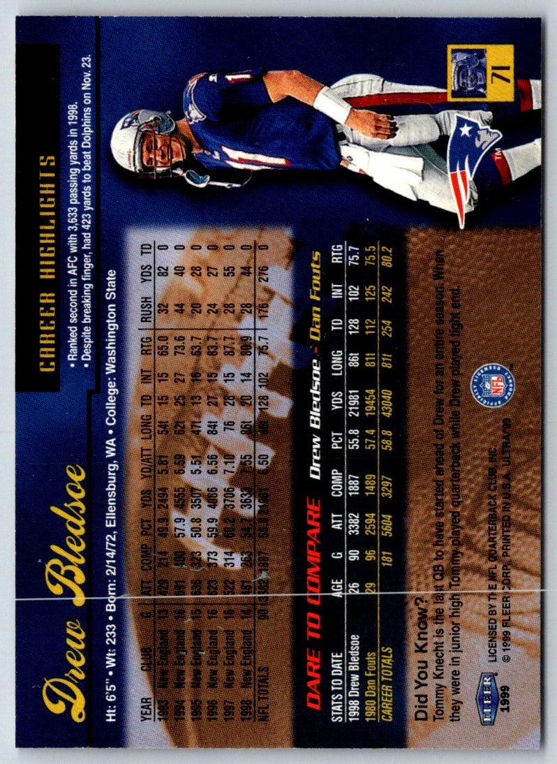 1999 Ultra Drew Bledsoe