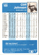 1984 Fleer Cliff Johnson