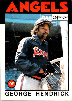 1986 O-Pee-Chee George Hendrick #190