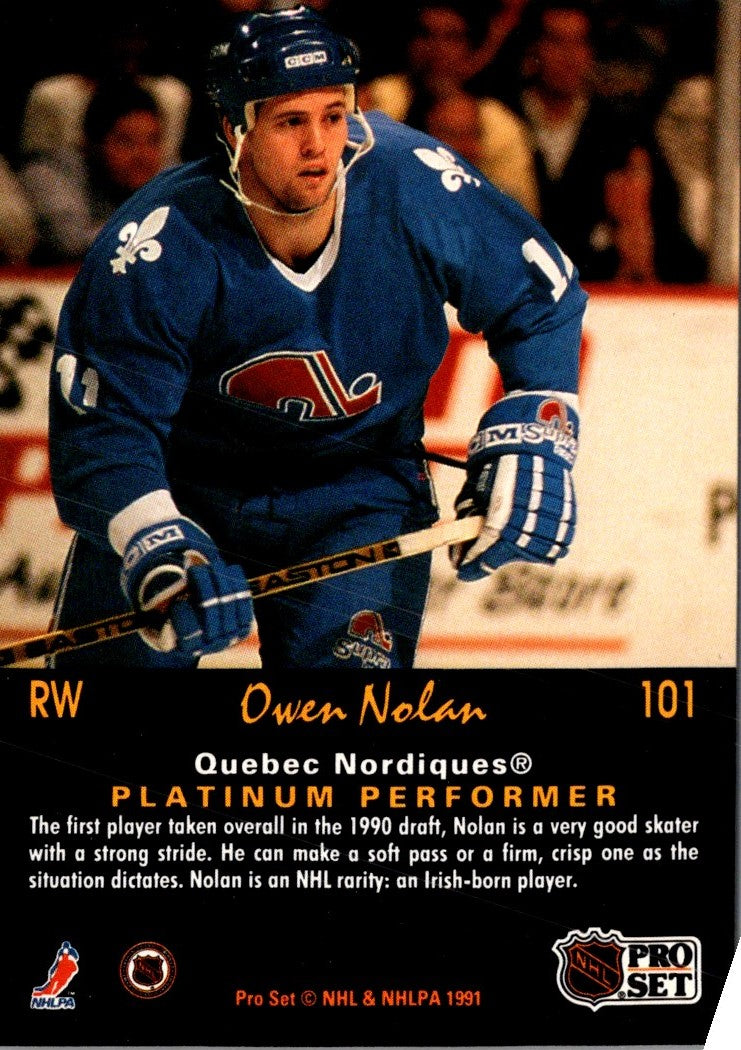 1991 Pro Set Platinum Owen Nolan