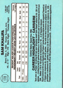 1986 Leaf Sam Khalifa