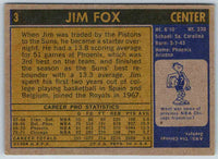 1972 Topps Jim Fox #3
