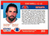 1990 Pro Set Sean Farrell #203