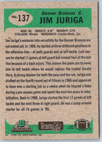1991 Bowman Football Jim Juriga #137