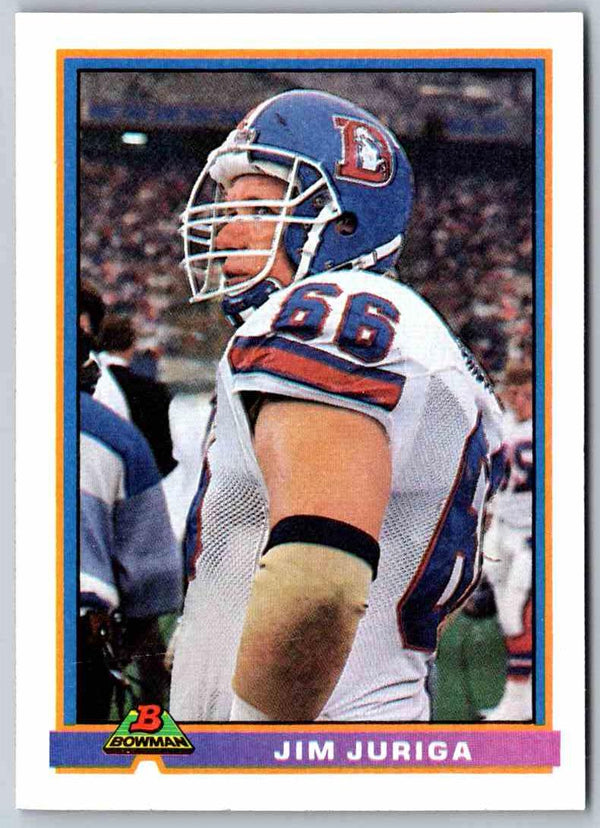 1991 Bowman Football Jim Juriga #137