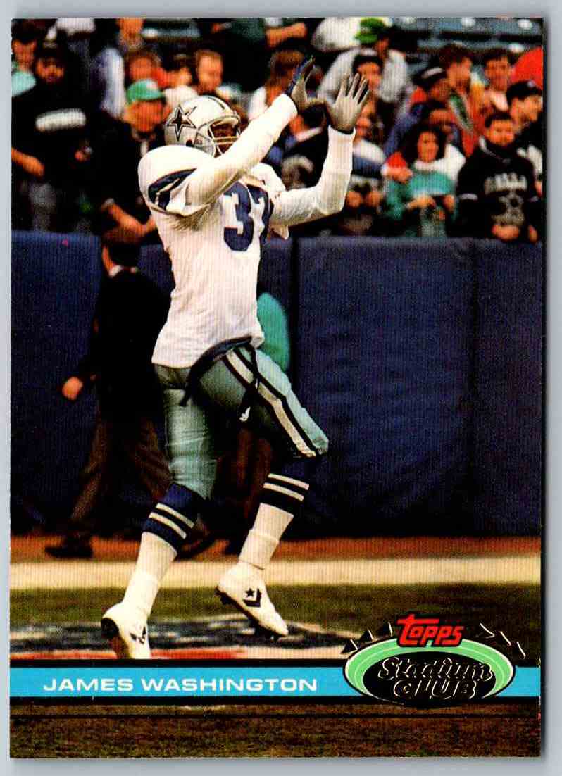 1991 Topps Stadium Club Football James Washington