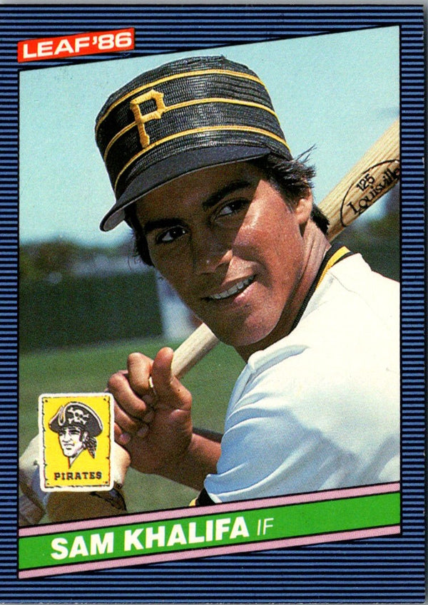1986 Leaf Sam Khalifa #178