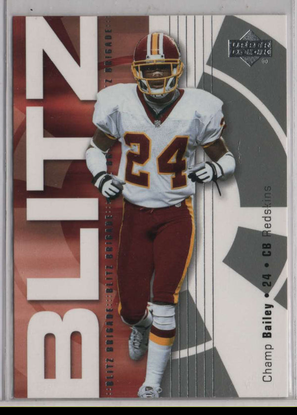 2002 Upper Deck Blitz Brigade Champ Bailey #BB-14 Rookie