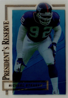 1996 Collector's Edge President's Reserve Michael Strahan #329
